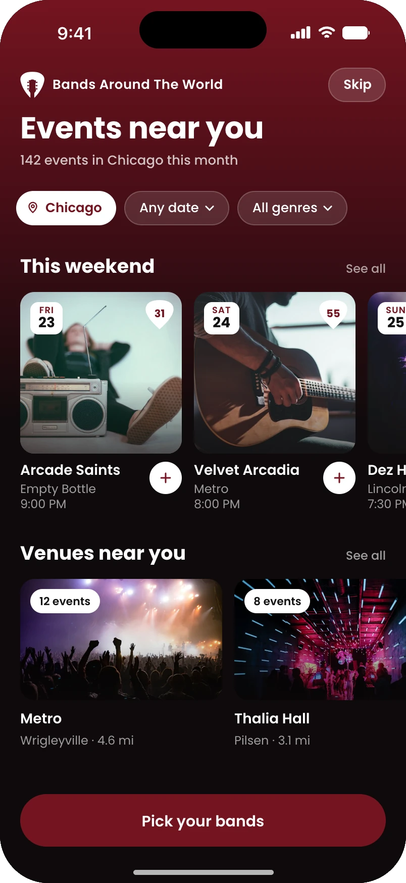 Step 2, Events near you
